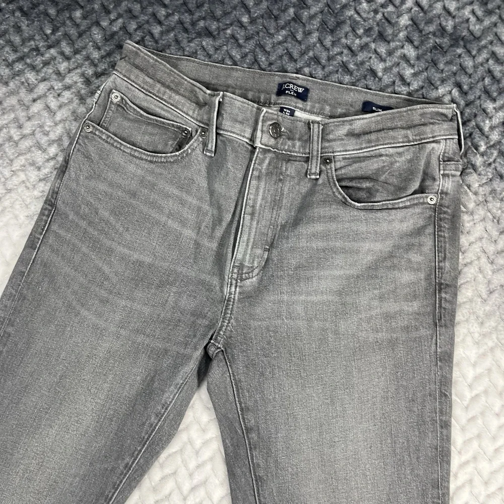 J.Crew Jeans Mens 31x32 484 Slim Fit Gray Denim 5 Pocket Pants